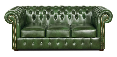 Chesterfield sofa antikgrun